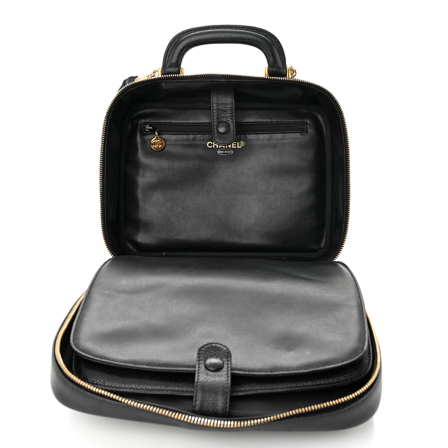 Chanel Caviar Timeless CC Vanity Case Black 5 of 13
