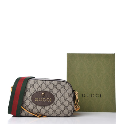 Gucci GG Supreme Monogram Web Neo Vintage Shoulder Bag Beige New Acero Crop 11 of 11