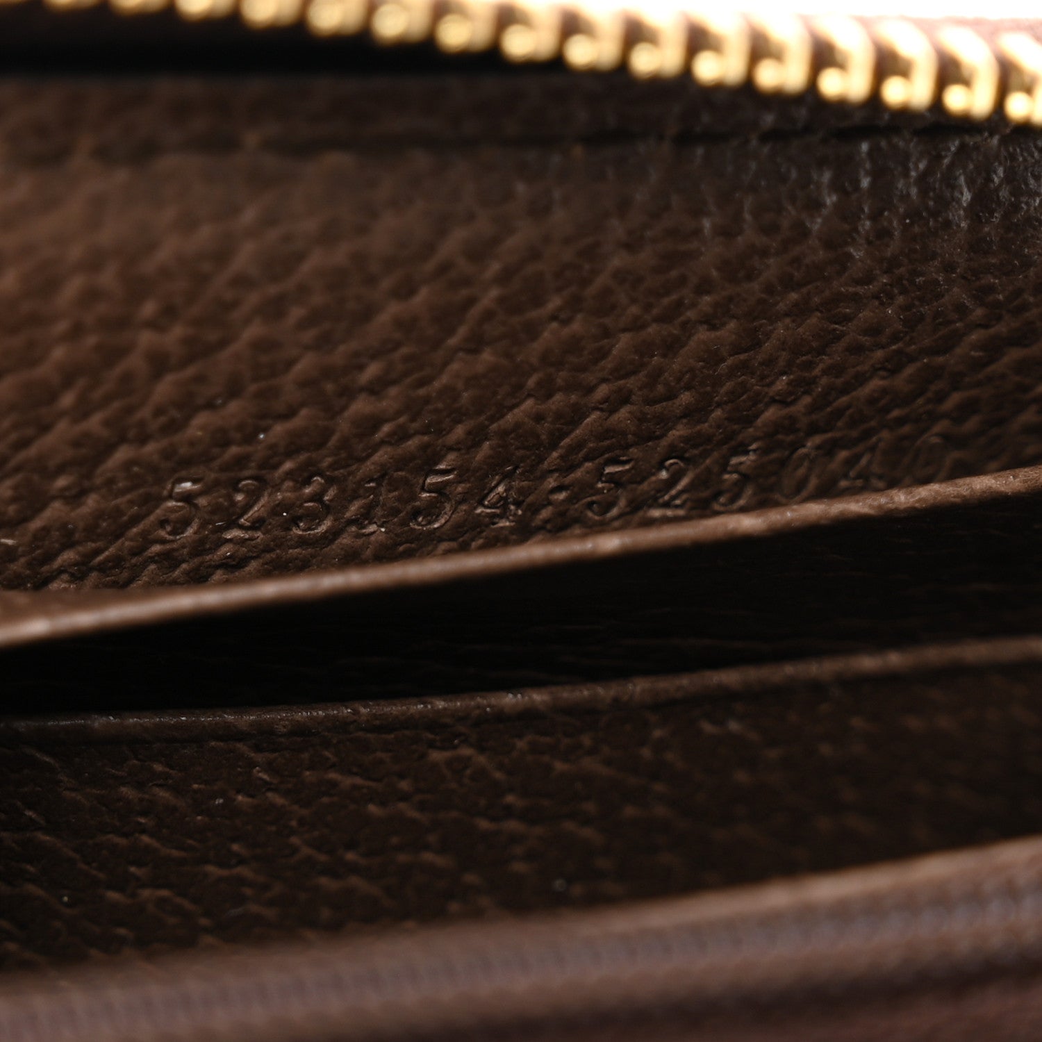 Gucci GG Supreme Monogram Web Ophidia Zip Around Wallet Brown 9 of 10