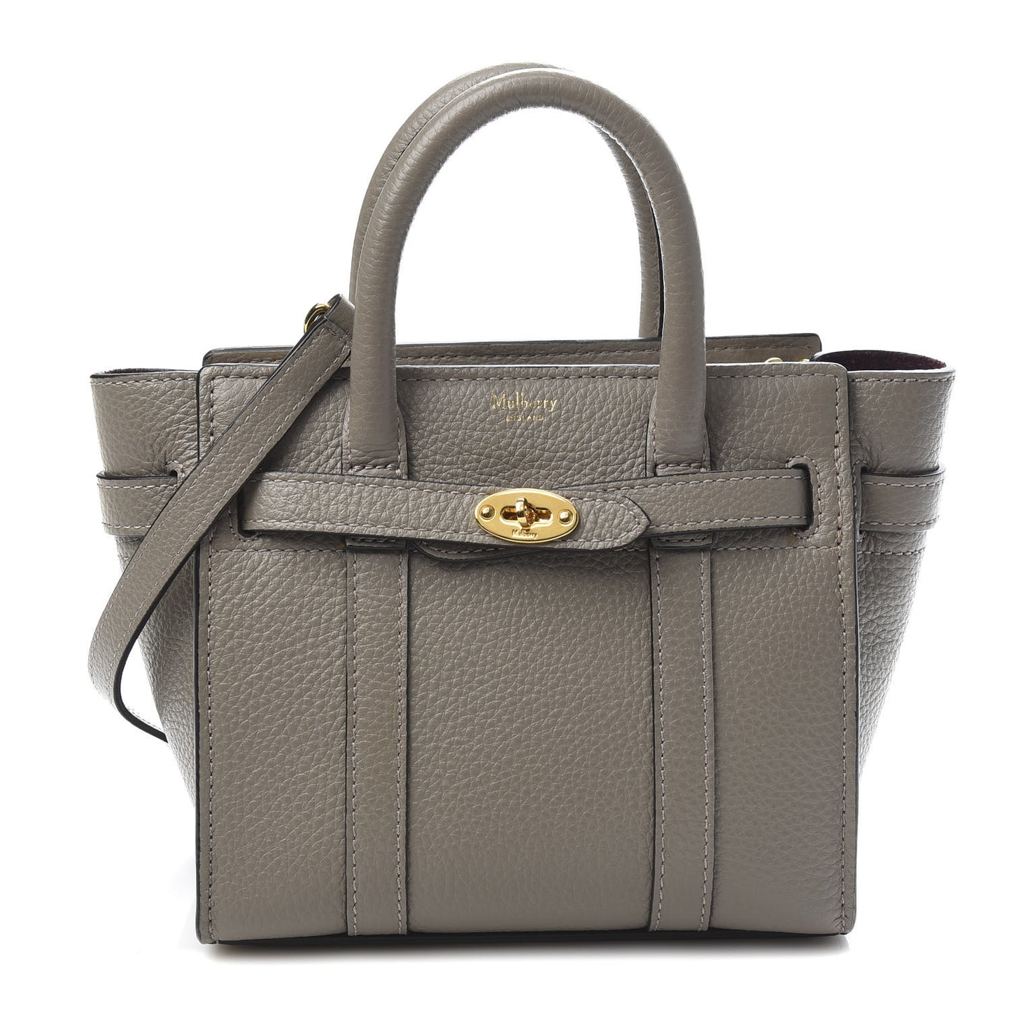 Small Classic Grain Mini Zipped Bayswater Solid Grey