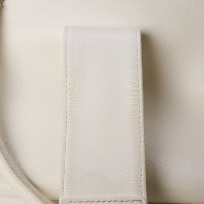 Christian Dior Calfskin Frame Satchel White 13 of 20
