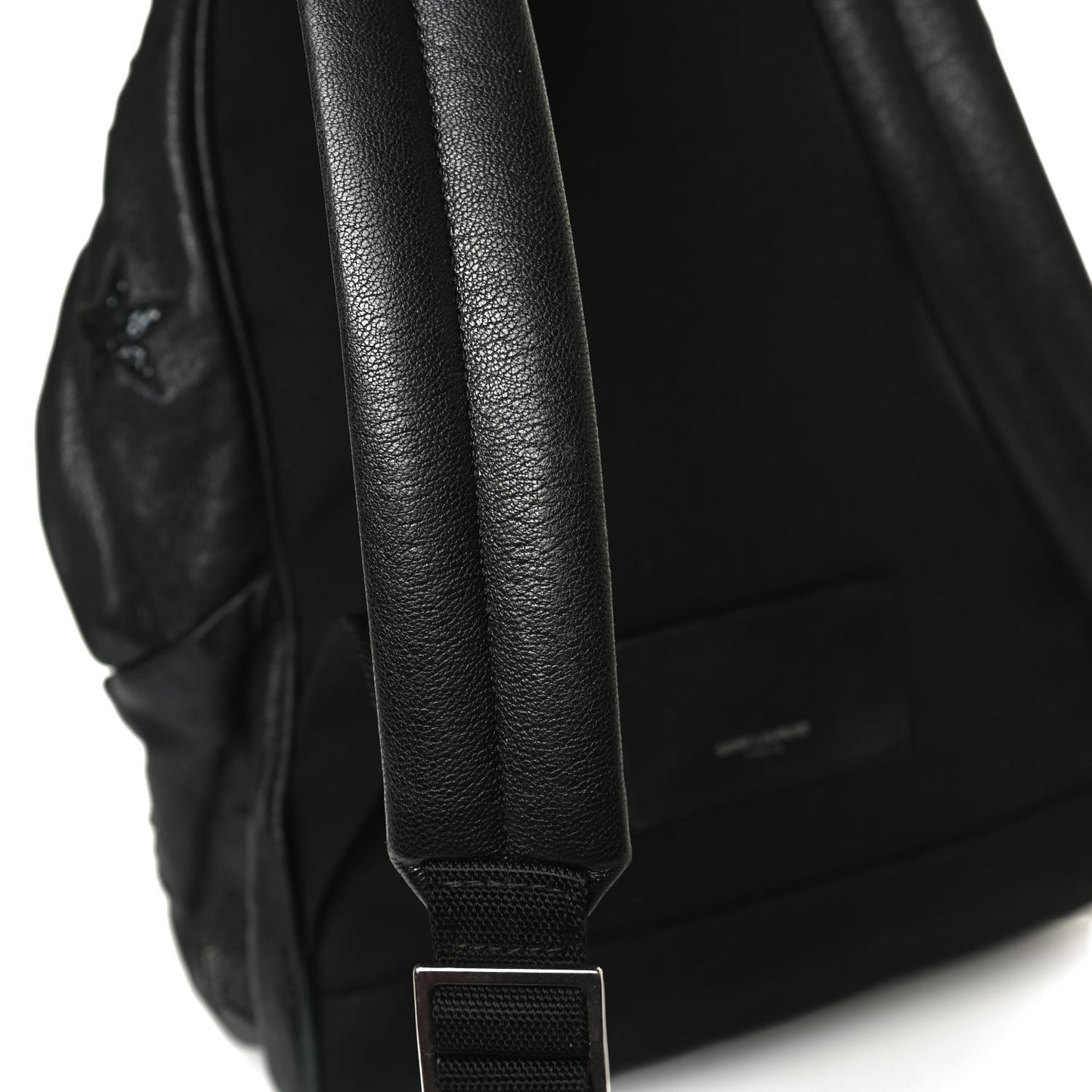 Lambskin Star Applique Mini City California Backpack Black