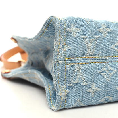 Louis Vuitton Monogram Washed Denim Let Go PM Sky Blue 9 of 10