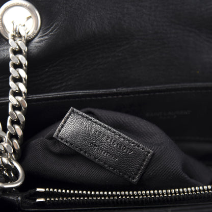 Saint Laurent Calfskin Y Quilted Monogram Medium Loulou Chain Satchel Black 8 of 13