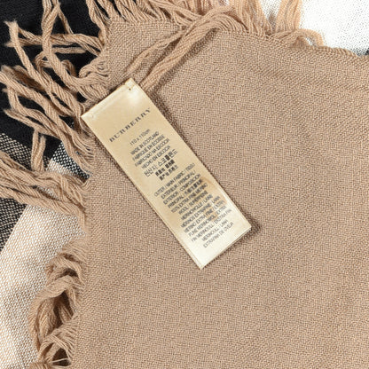 Burberry Merino Wool House Check Scarf Brown 4 of 5