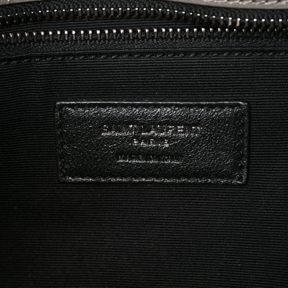 Saint Laurent Crinkled Calfskin Matelasse Monogram Medium Niki Chain Satchel Fog 6 of 10