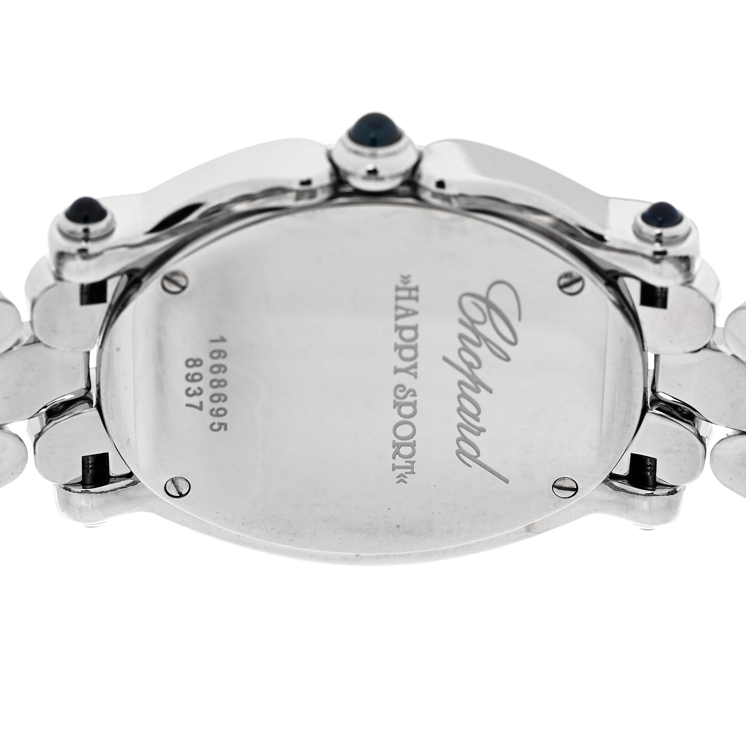 Chopard Stainless Steel 7 Diamond 31mm Oval Happy Sport Quartz Watch 4 of 5