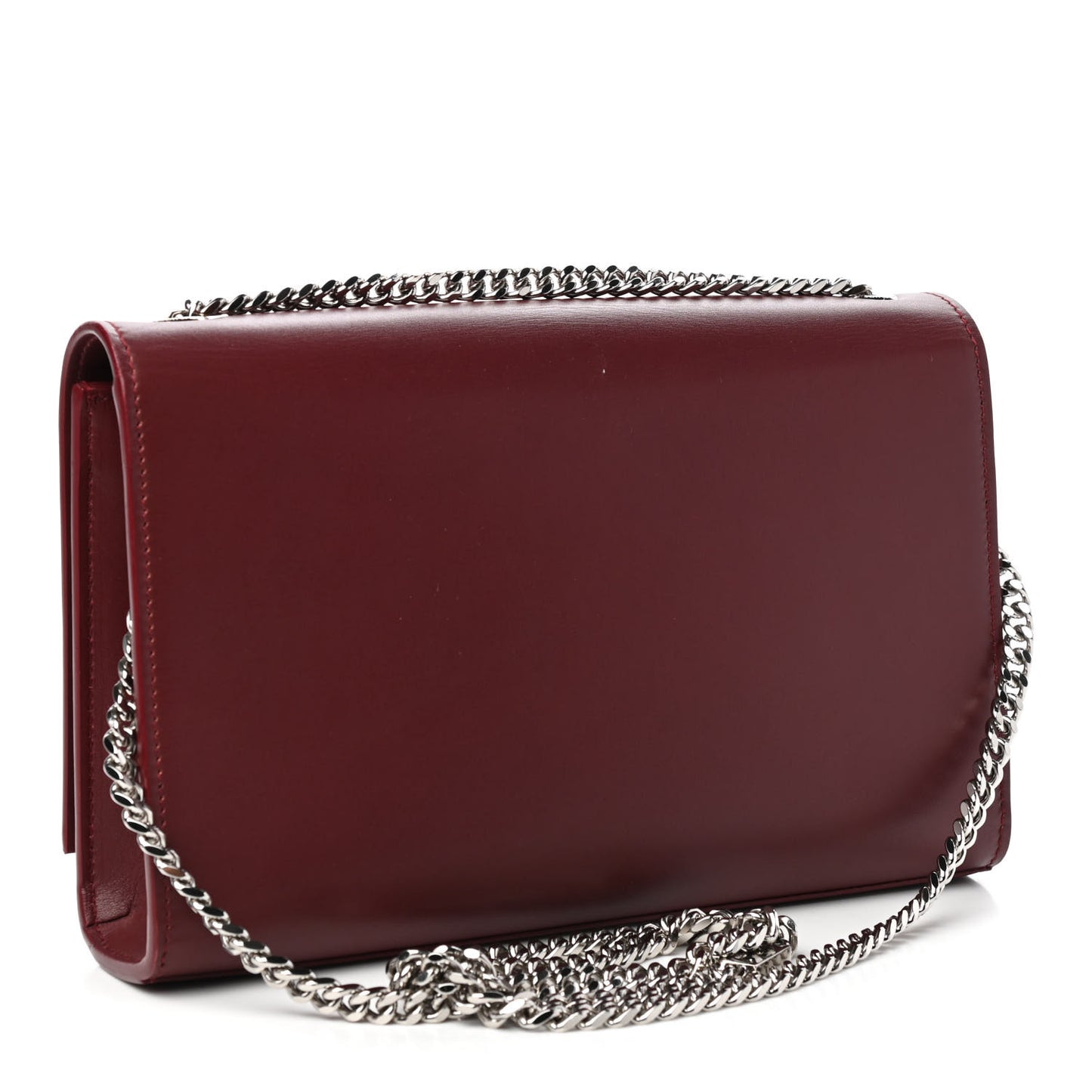 Smooth Calfskin Medium Classic Monogram Kate Tassel Satchel Rouge Legion