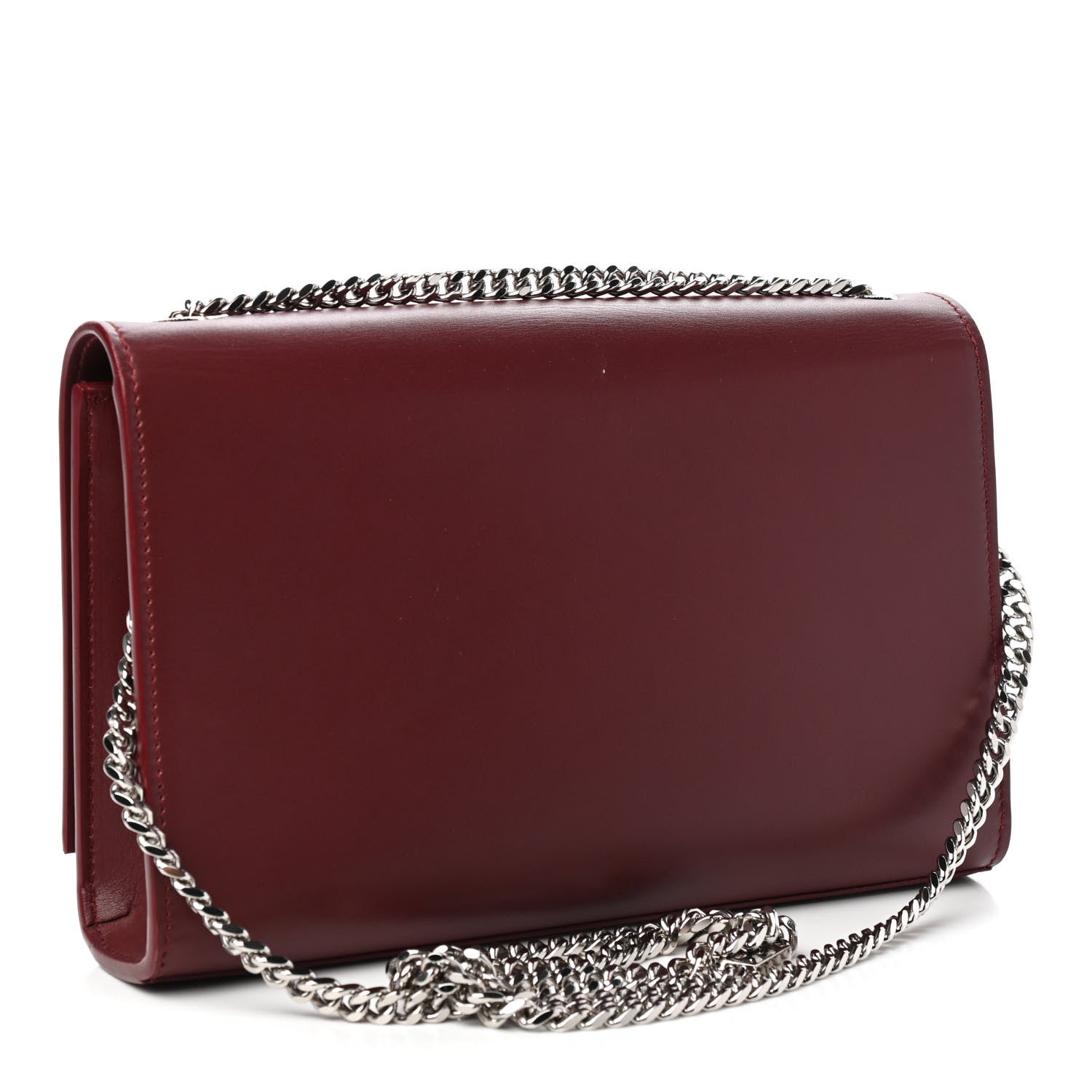 Saint Laurent Smooth Calfskin Medium Classic Monogram Kate Tassel Satchel Rouge Legion 3 of 10
