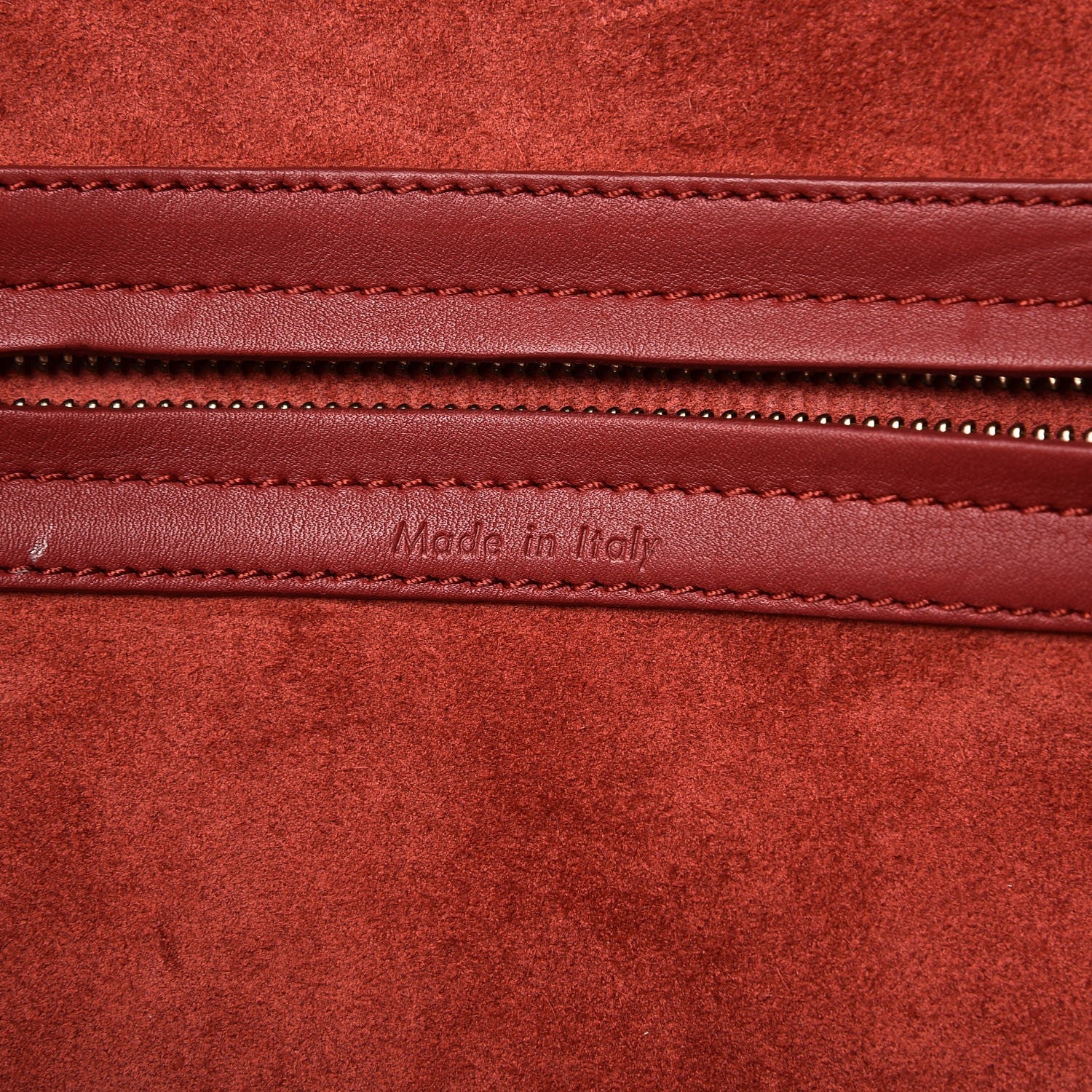 Celine Supple Calfskin Medium Phantom Luggage Red 6 of 10