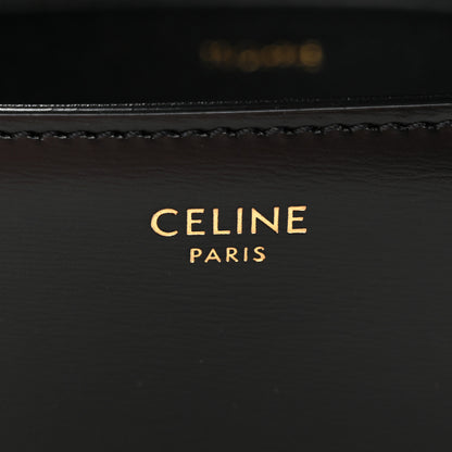 Celine Shiny Calfskin Triomphe Shoulder Bag Black 6 of 12
