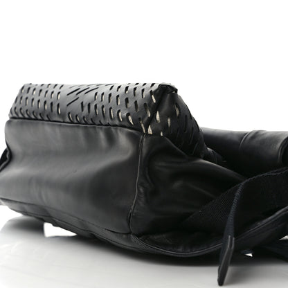 Bottega Veneta Perforated Calfskin Quilted Belt Bag Black 7 of 9