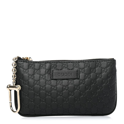 Gucci Microguccissima Key Ring Coin Case Black 1 of 4