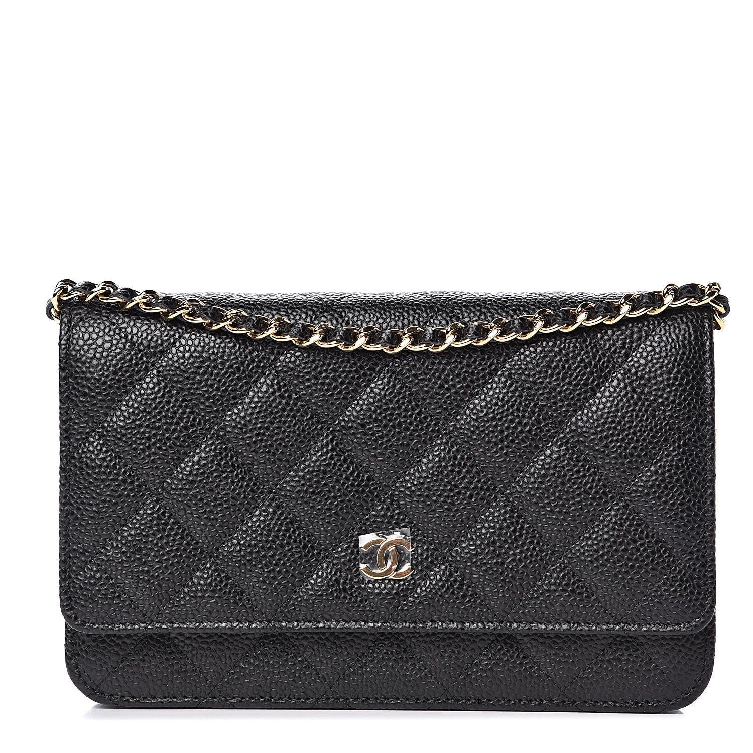 Chanel Caviar Quilted Wallet On Chain WOC Black 1 of 11