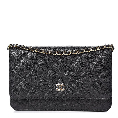 Chanel Caviar Quilted Wallet On Chain WOC Black 1 of 11