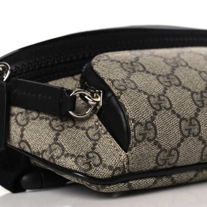 Gucci GG Supreme Monogram Belt Bag Black 8 of 9