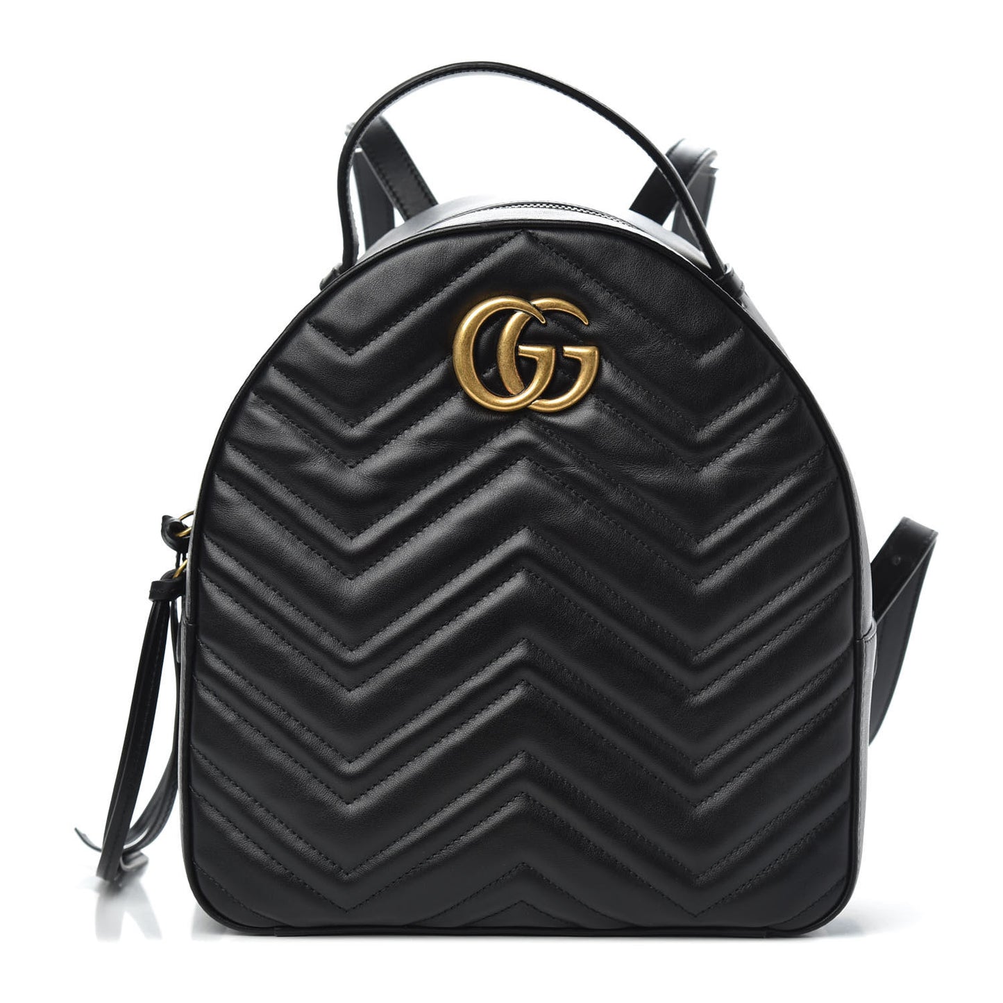 Calfskin Matelasse GG Marmont Backpack Black