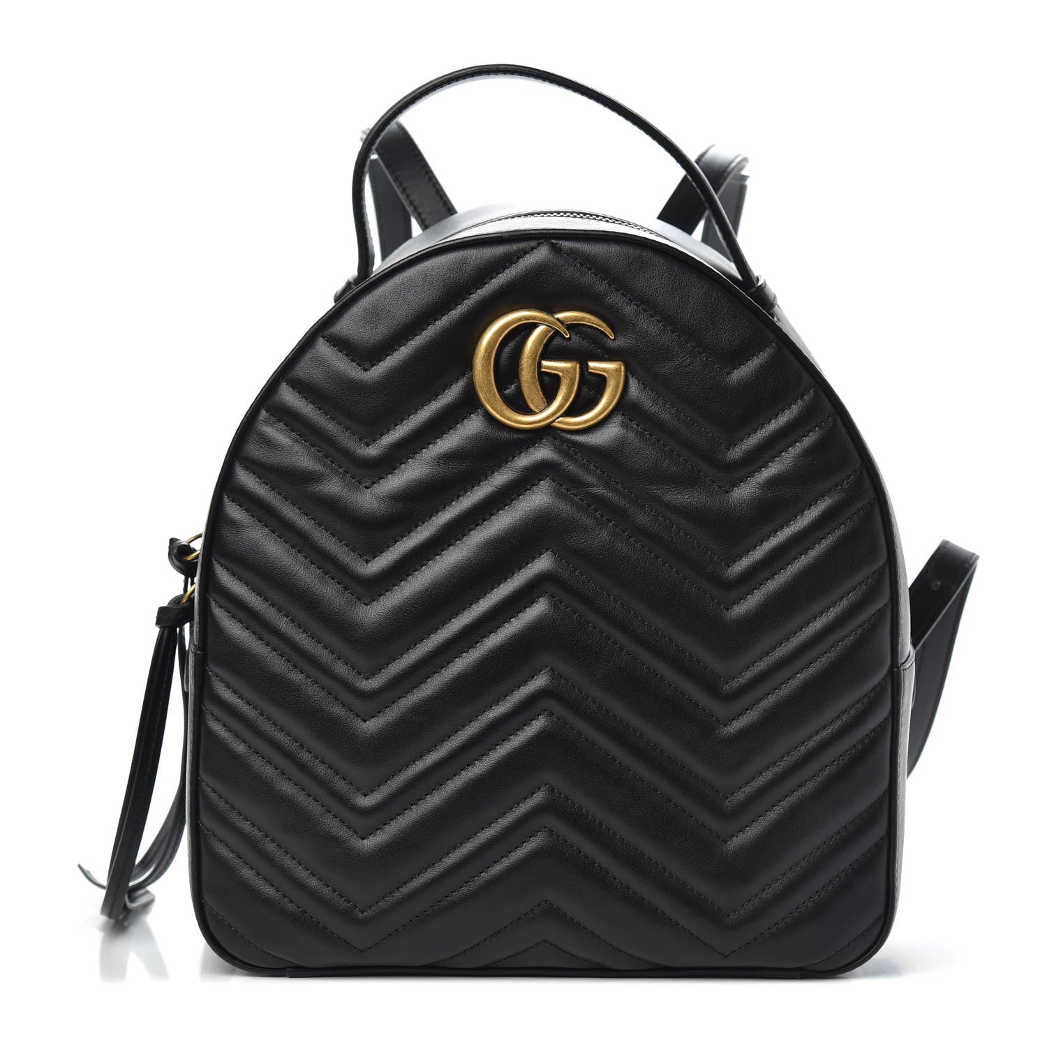 Gucci Calfskin Matelasse GG Marmont Backpack Black 1 of 9