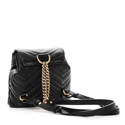 Gucci Calfskin Matelasse GG Marmont Flap Backpack Black 3 of 10