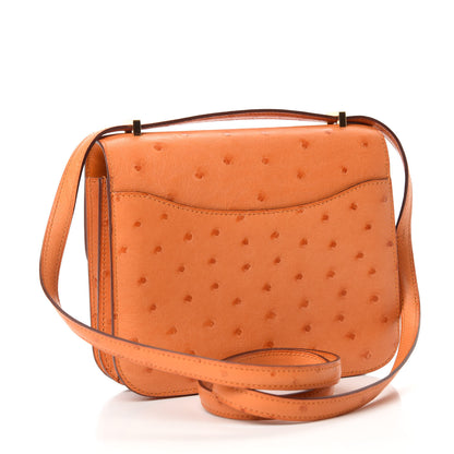 Hermes Ostrich Constance 18 Abricot 4 of 12