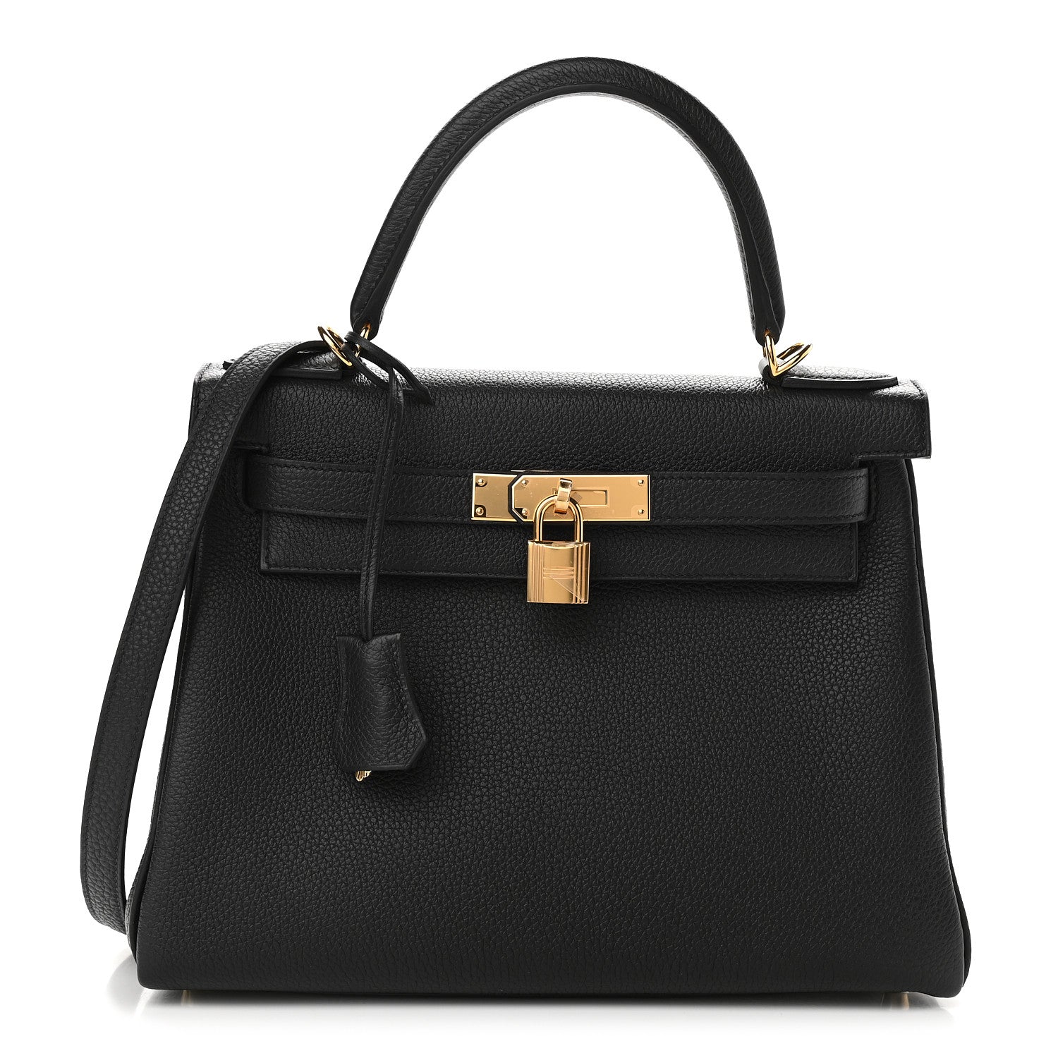 Hermes Togo Kelly Retourne 28 Black 1 of 8