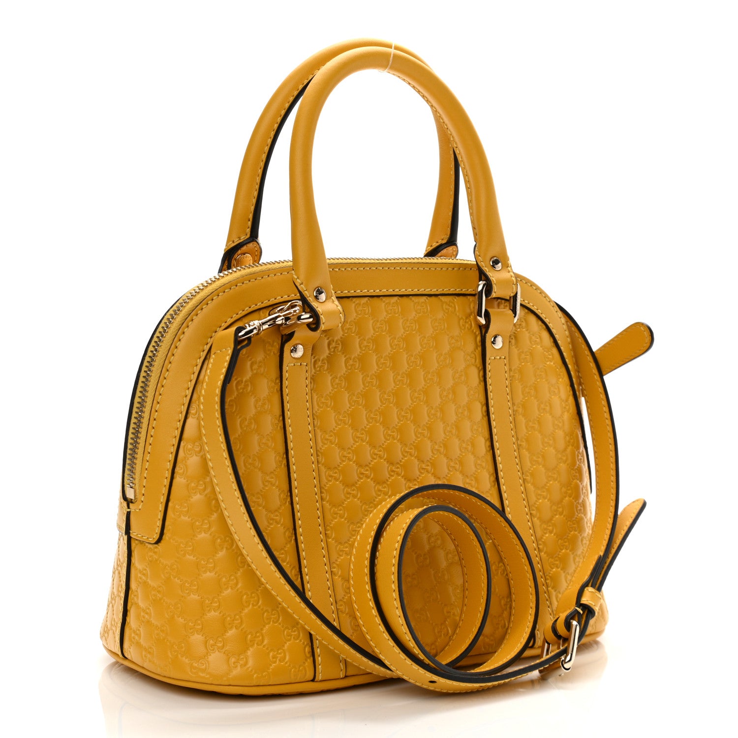 Gucci Soft Microguccissima Mini Dome Bag New Buttercup 3 of 11