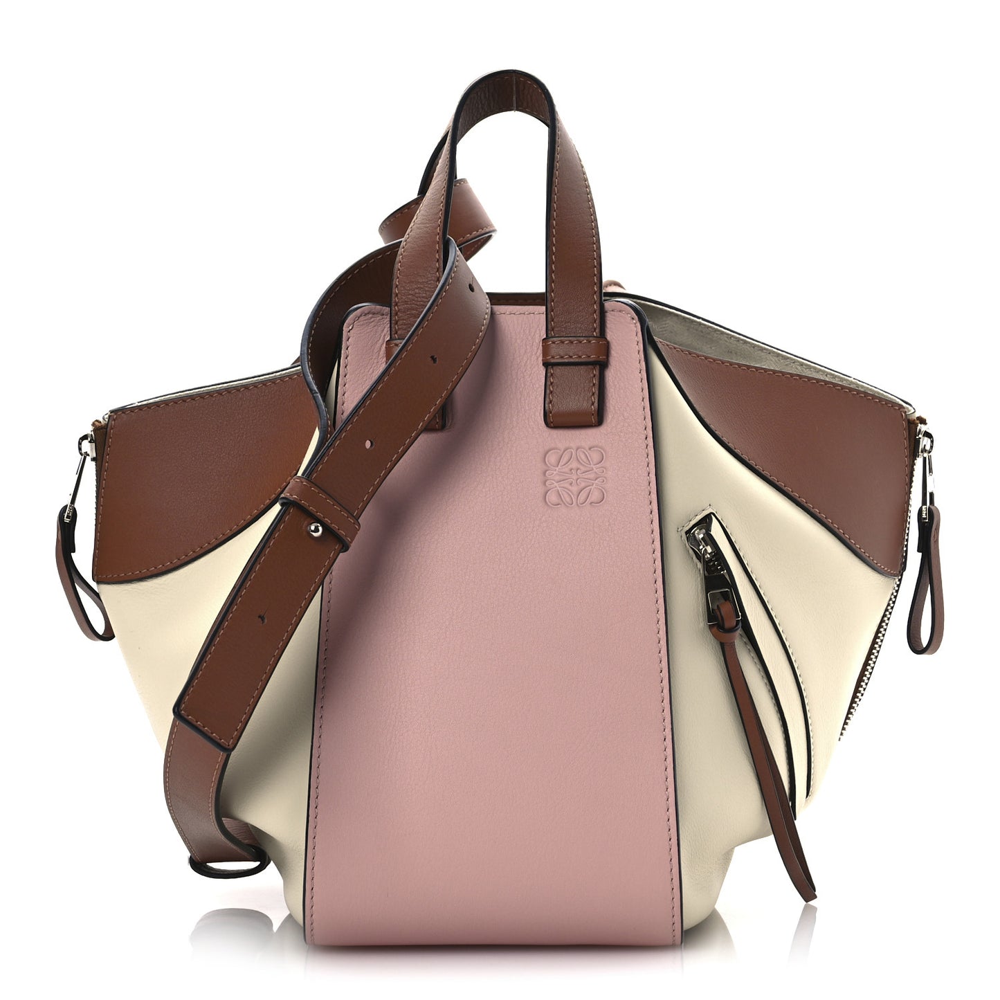Calfskin Small Hammock Shoulder Bag Peach