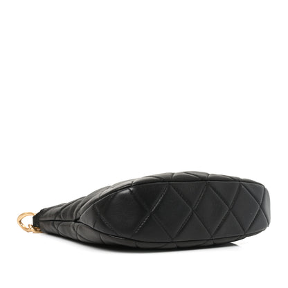 Chanel Lambskin Quilted CC Chain Hobo Black 4 of 10