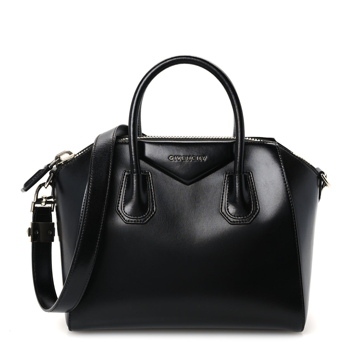 Givenchy Shiny Lord Calfskin Small Antigona Black 1 of 10