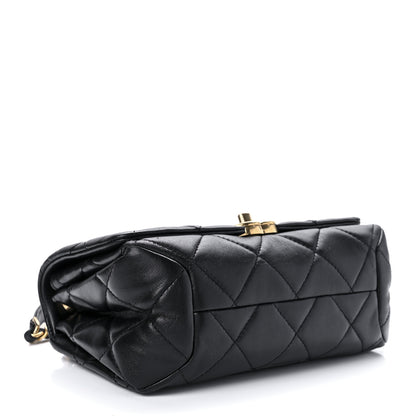Chanel Lambskin Quilted Small Color Match Flap Black 4 of 9