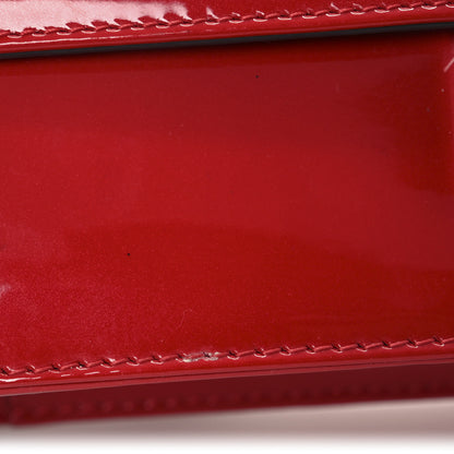Christian Dior Metallic Box Patent Calfskin Miss Dior Promenade Pouch Red 13 of 14