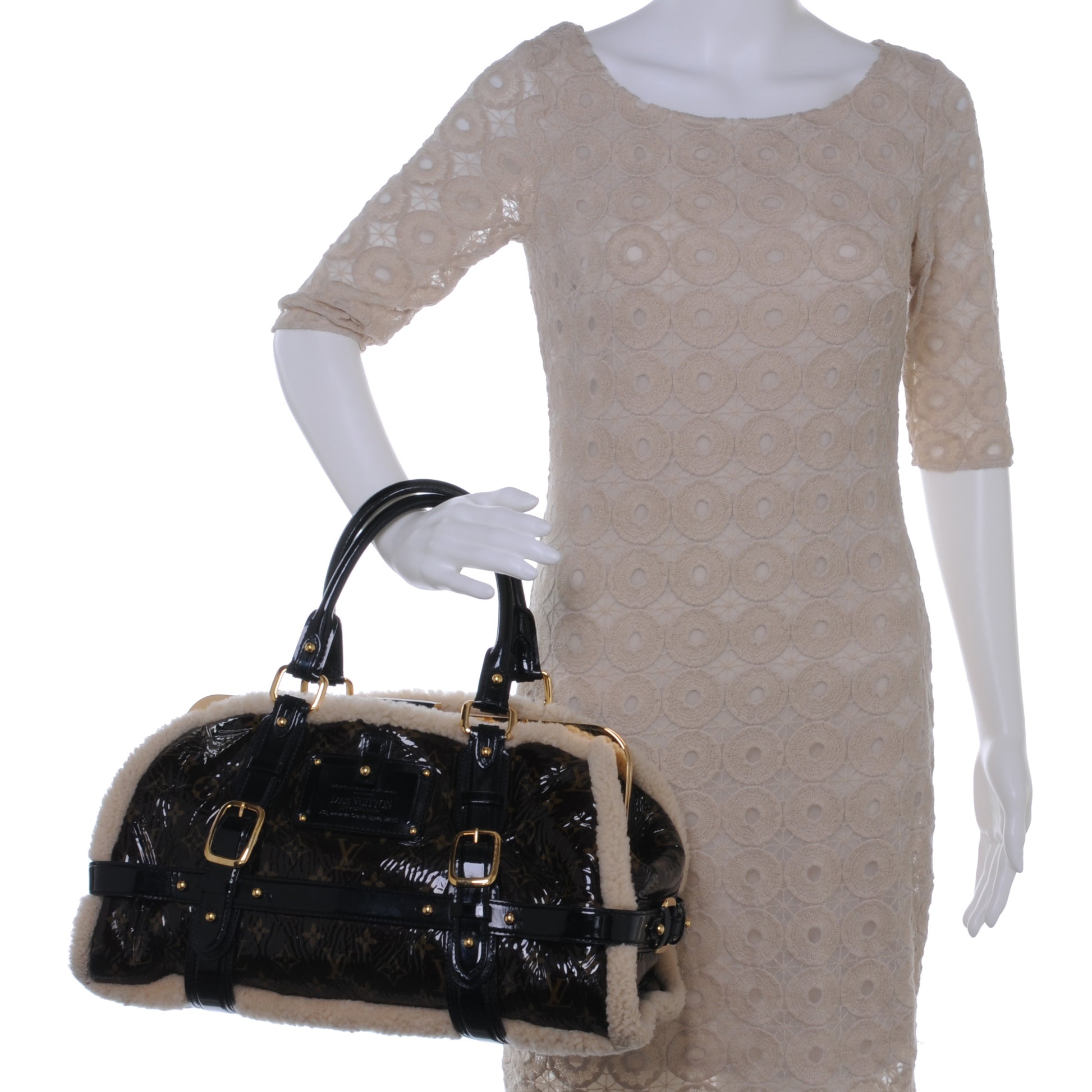 Louis Vuitton Monogram Shearling Storm Bag 2 of 9