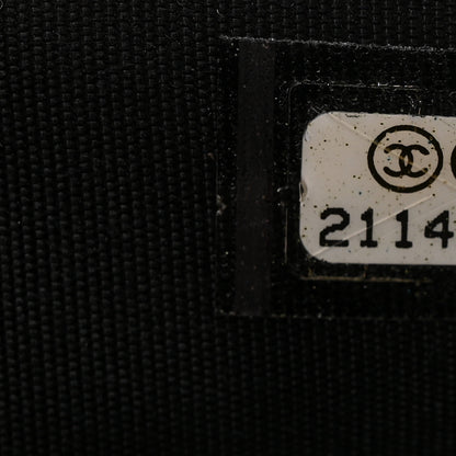 Chanel Patent Goatskin Quilted CC Eyelet Wallet On Chain WOC Black 8 of 11