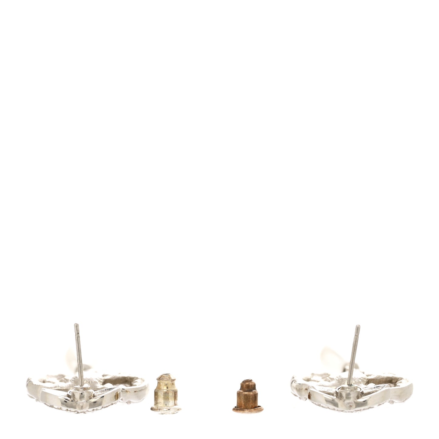Crystal Pearl CC Bow Drop Earrings Gold
