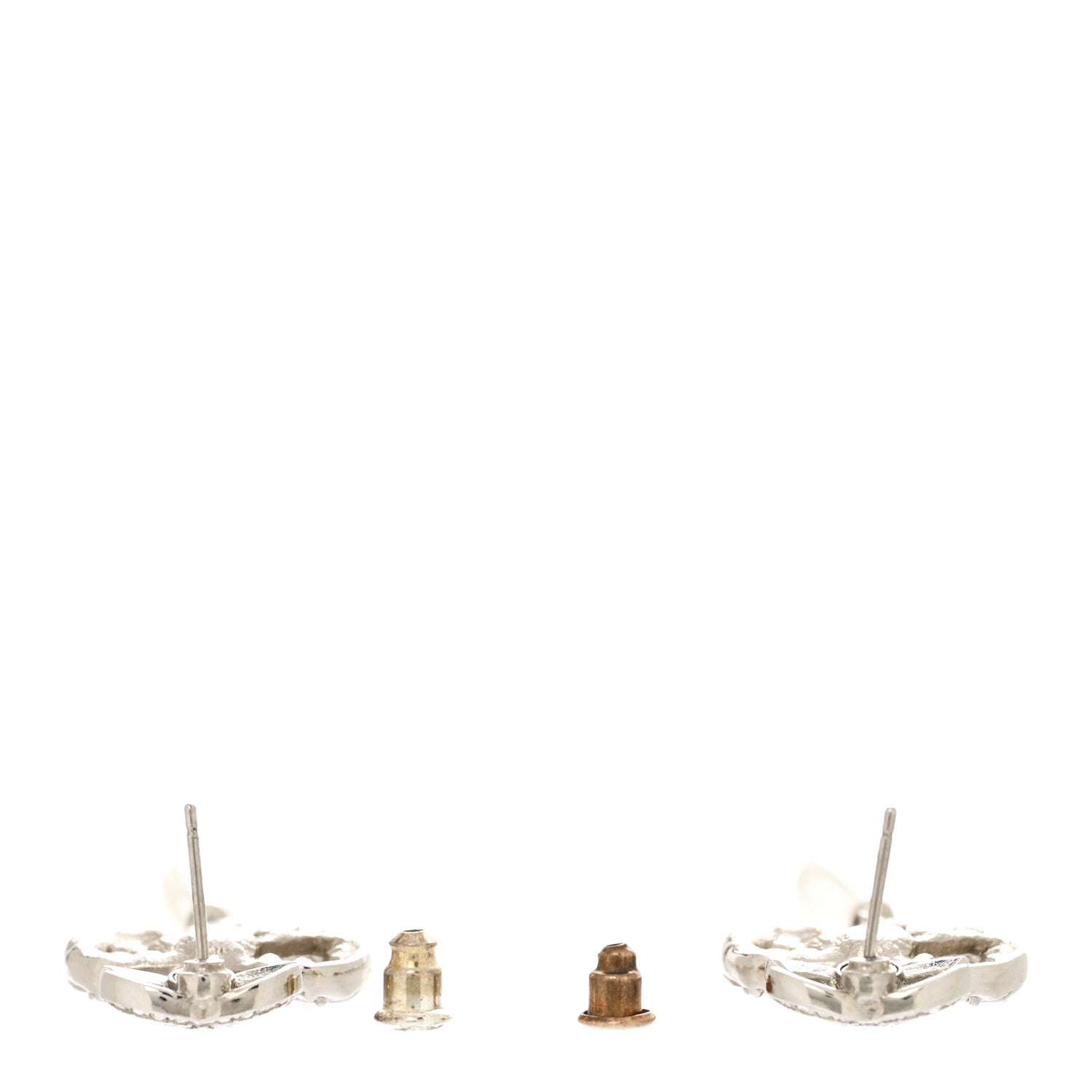 Chanel Crystal Pearl CC Bow Drop Earrings Gold 3 of 5