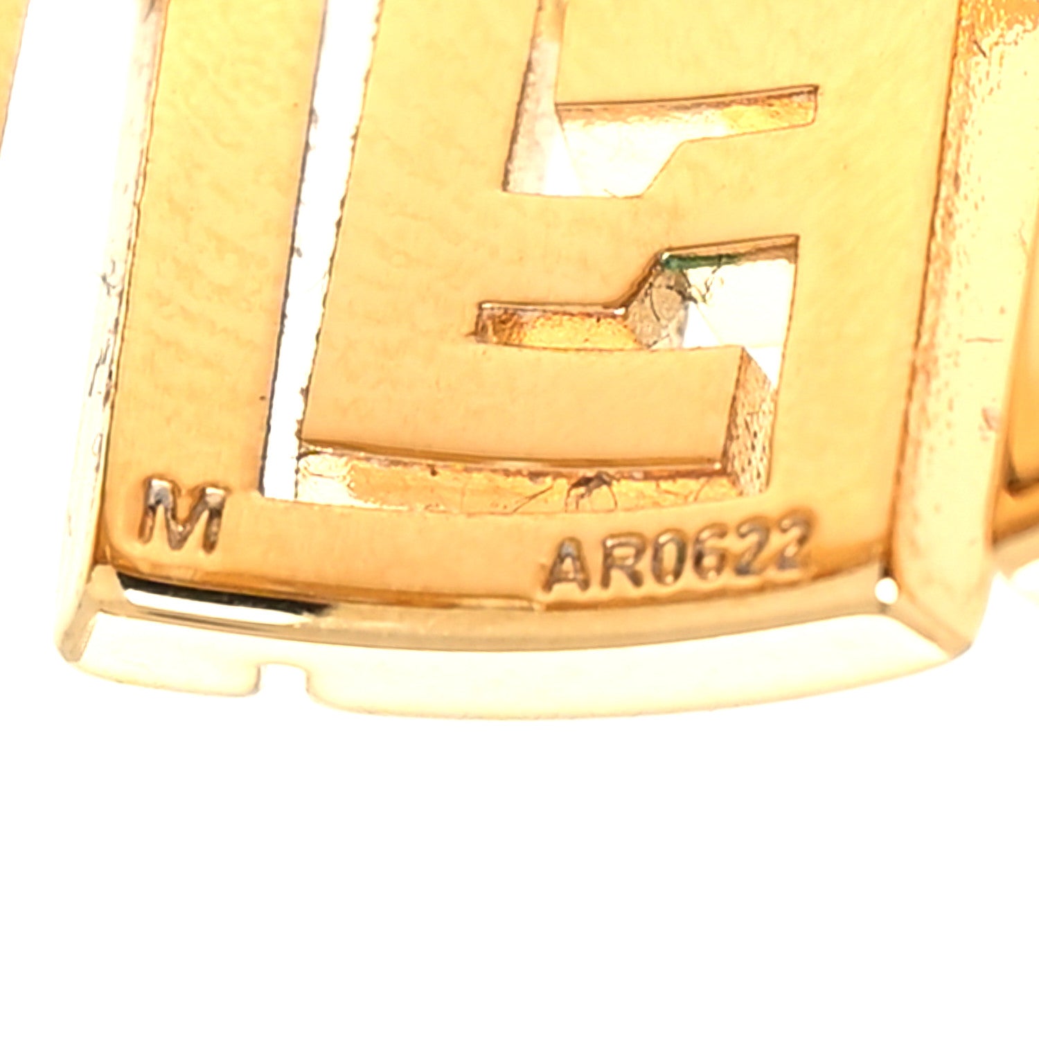 Fendi X VERSACE Metal Fendace O'Lock Ring M Gold 5 of 5