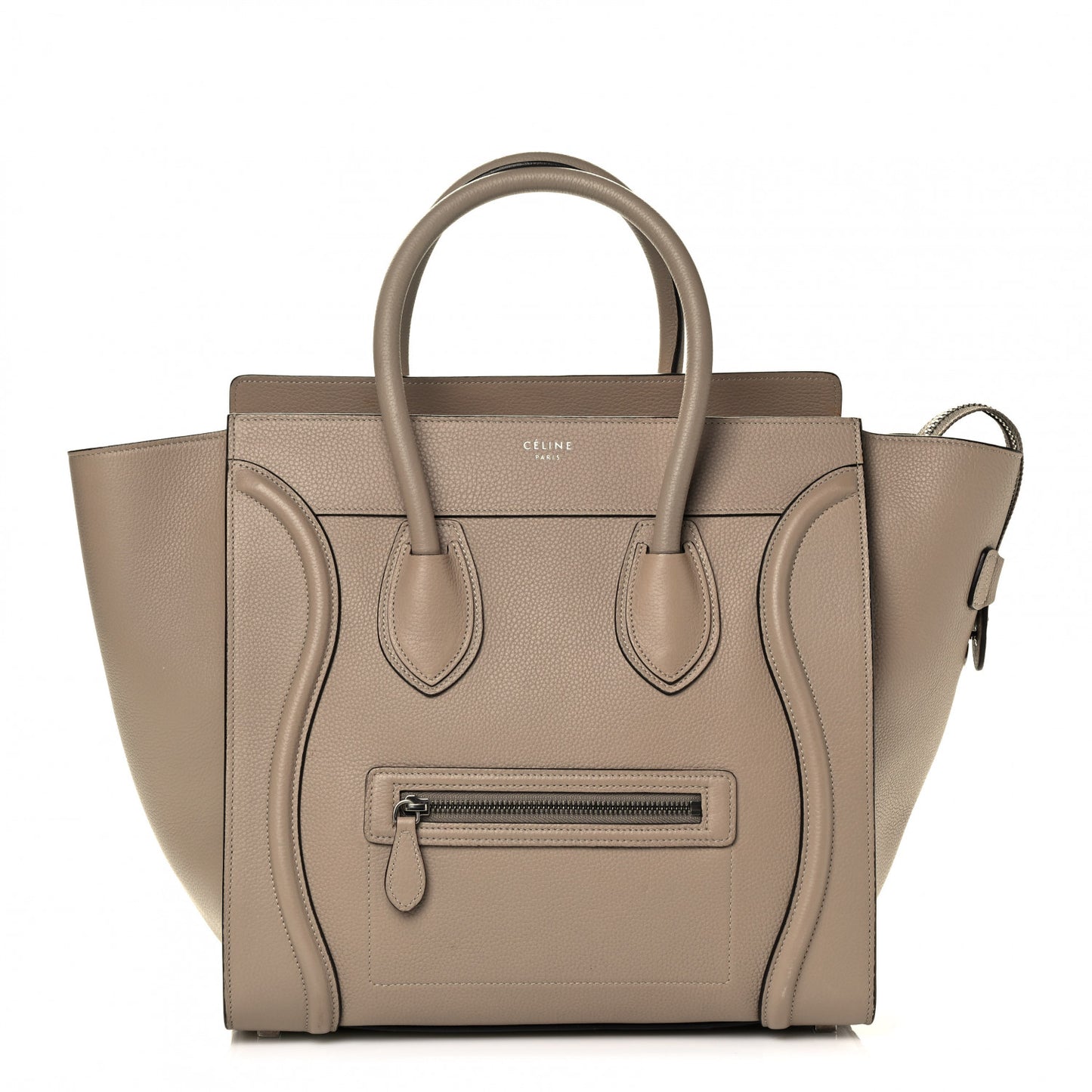 Drummed Calfskin Mini Luggage Dune
