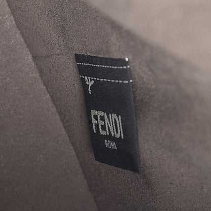 Fendi Vitello Century Matte F is Fendi Stamp Patch Bi-Color Grande Mon Tresor Bucket Bag Black Maya Fragola 6 of 7