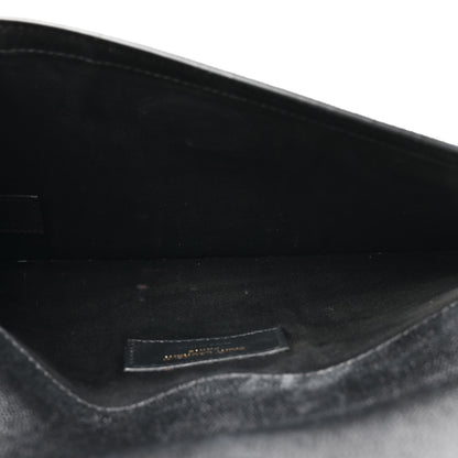 Saint Laurent Grain De Poudre Uptown Pouch Black 5 of 9