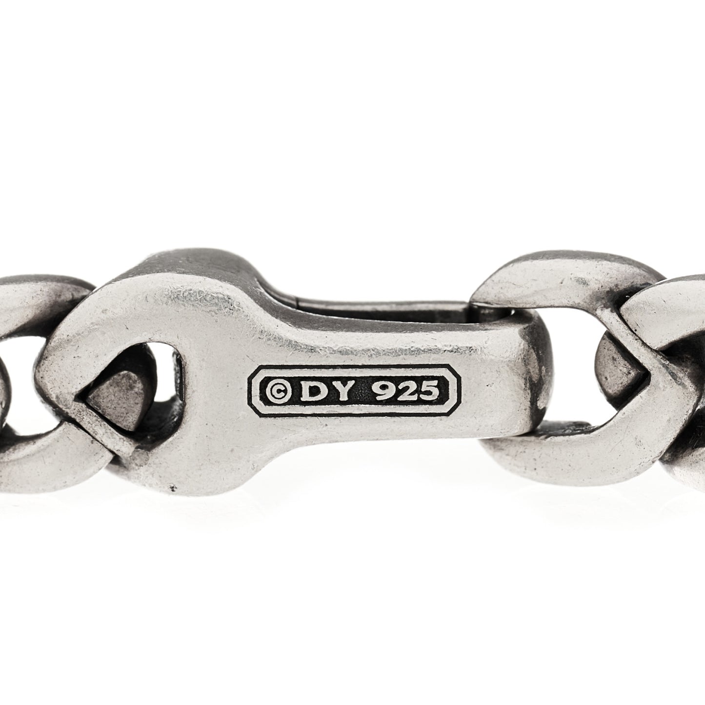 Sterling Silver Black Diamond 8mm Curb Chain Bracelet