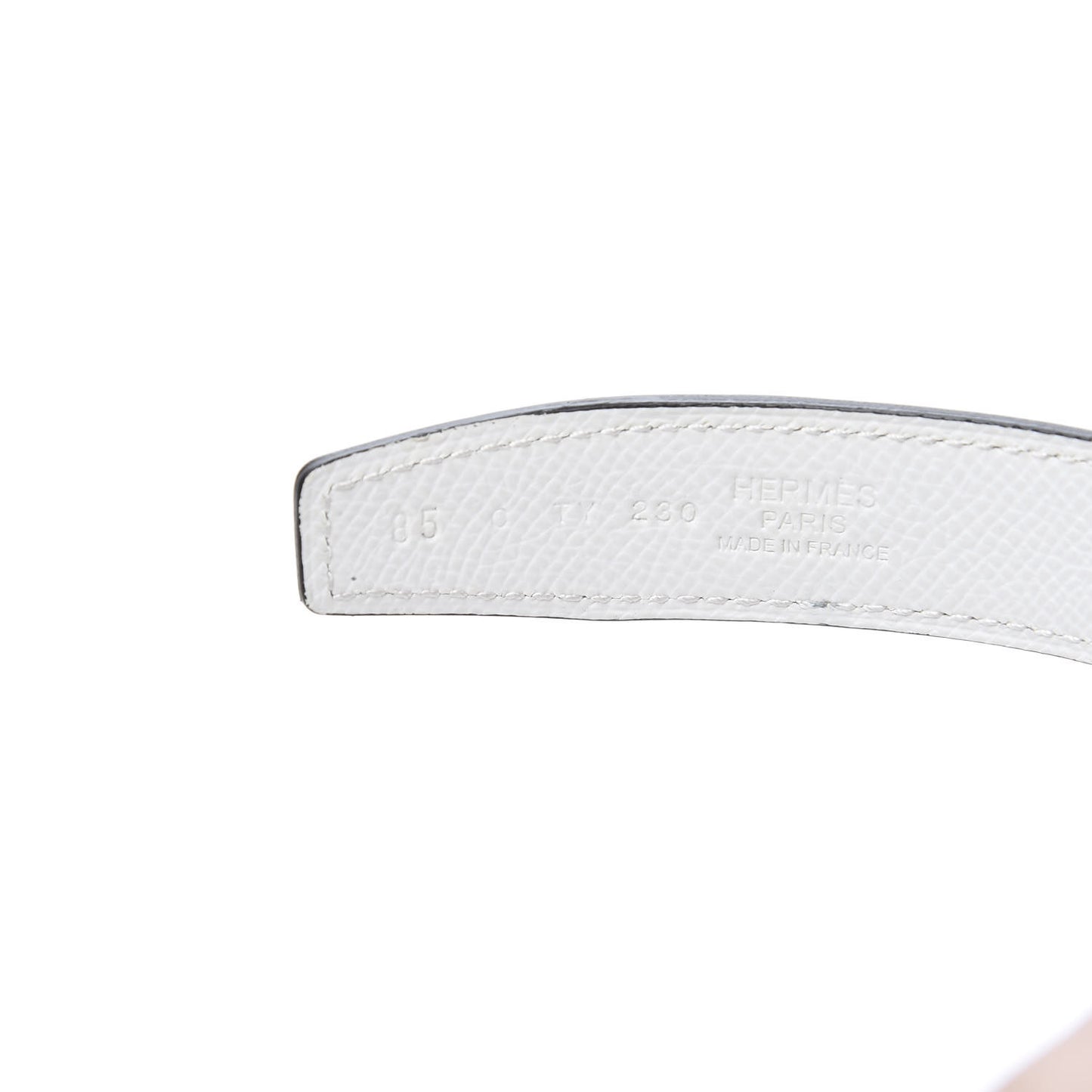 Swift Epsom 24mm Belt Strap 85 Etoupe White