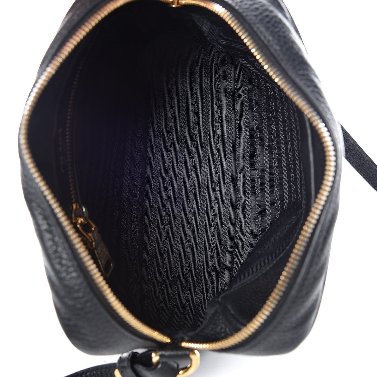 Vitello Daino Camera Crossbody Black