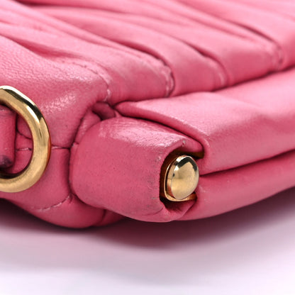 Miu Miu Nappa Matelasse Crossbody Peonia 13 of 16