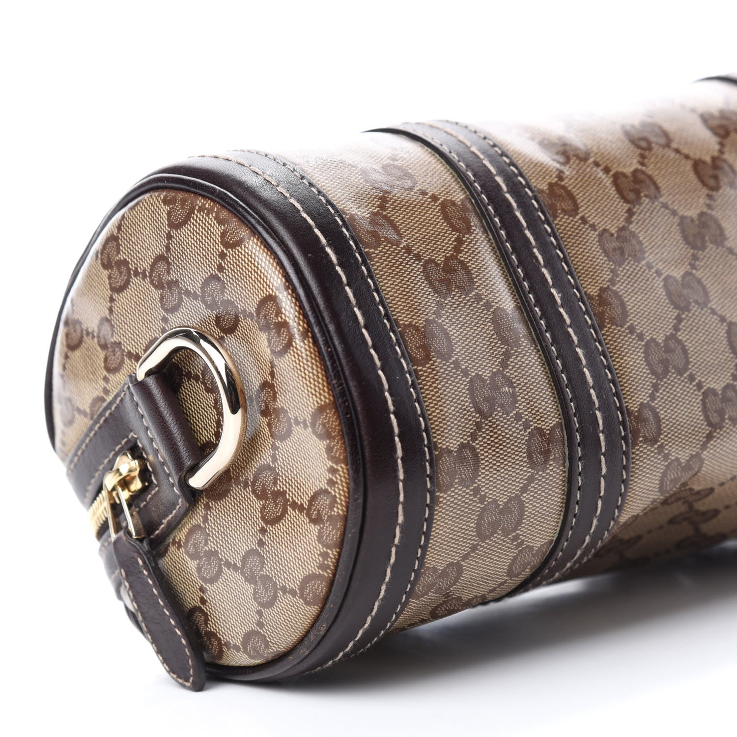 Gucci Crystal Monogram Duchessa Small Boston Bag Brown 6 of 16