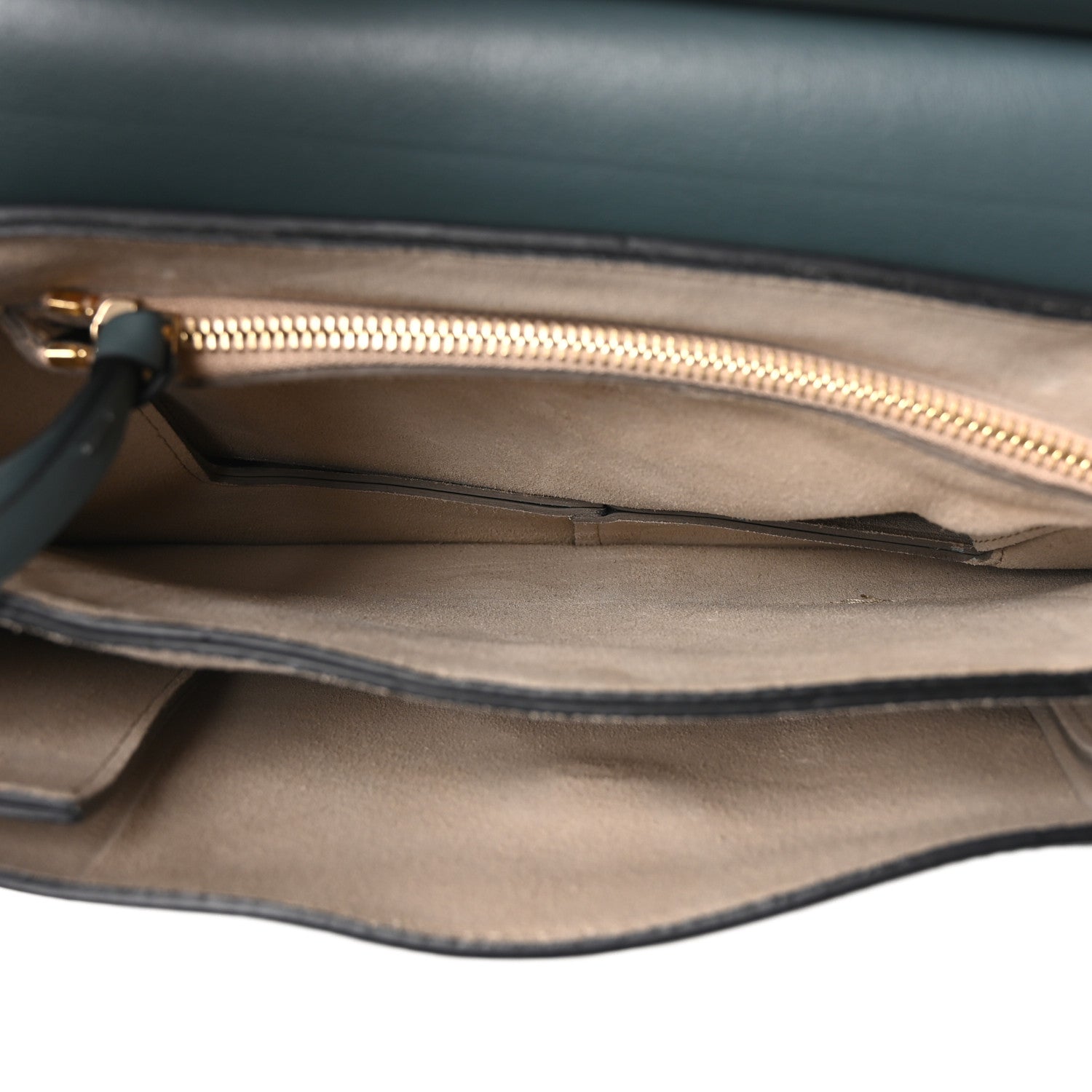 Chloe Suede Calfskin Medium Faye Shoulder Bag Cloudy Blue 5 of 9