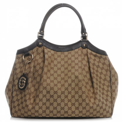 Gucci Monogram Large Sukey Tote Ebony 1 of 8