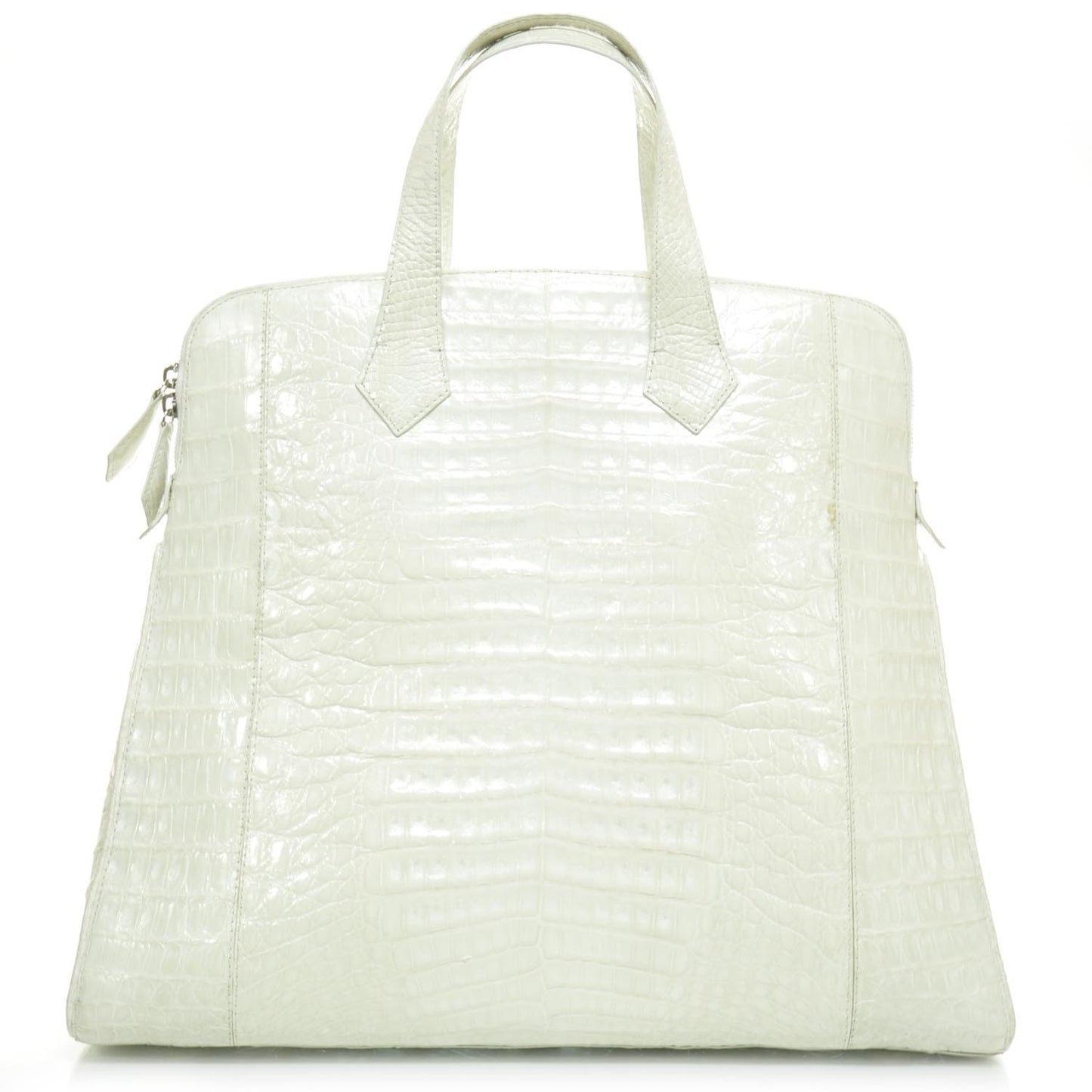 Crocodile Tote White