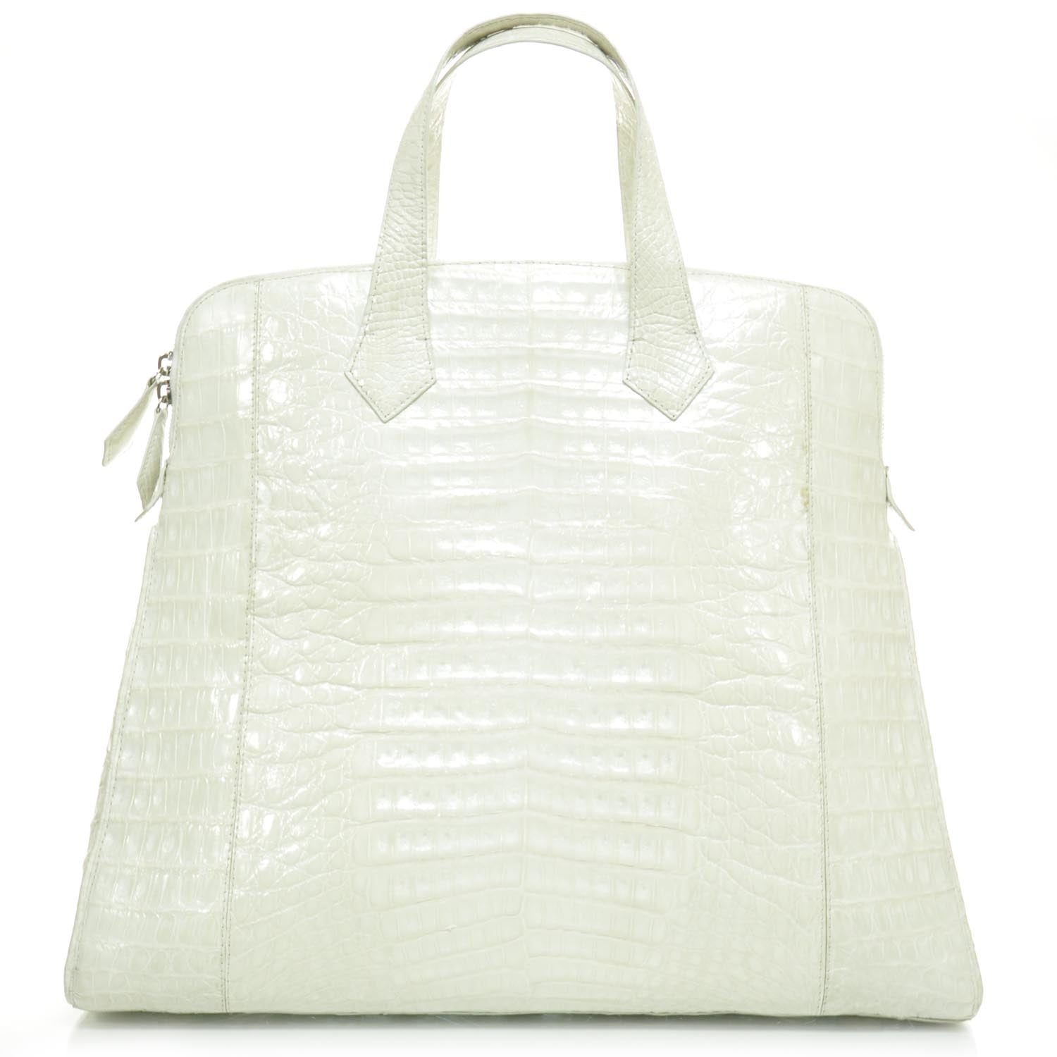 Nancy Gonzalez Crocodile Tote White 1 of 8