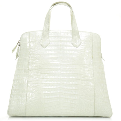 Nancy Gonzalez Crocodile Tote White 1 of 8