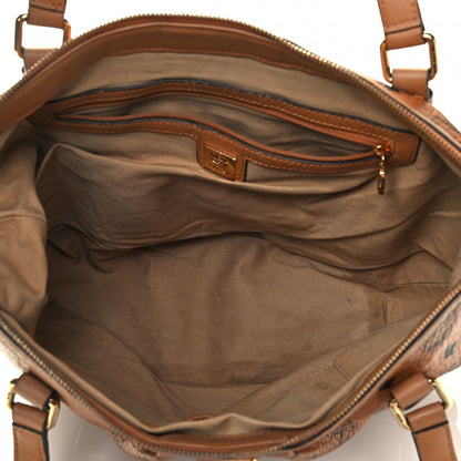 MCM Visetos Medium Essentials Shopper Tote Cognac 7 of 8